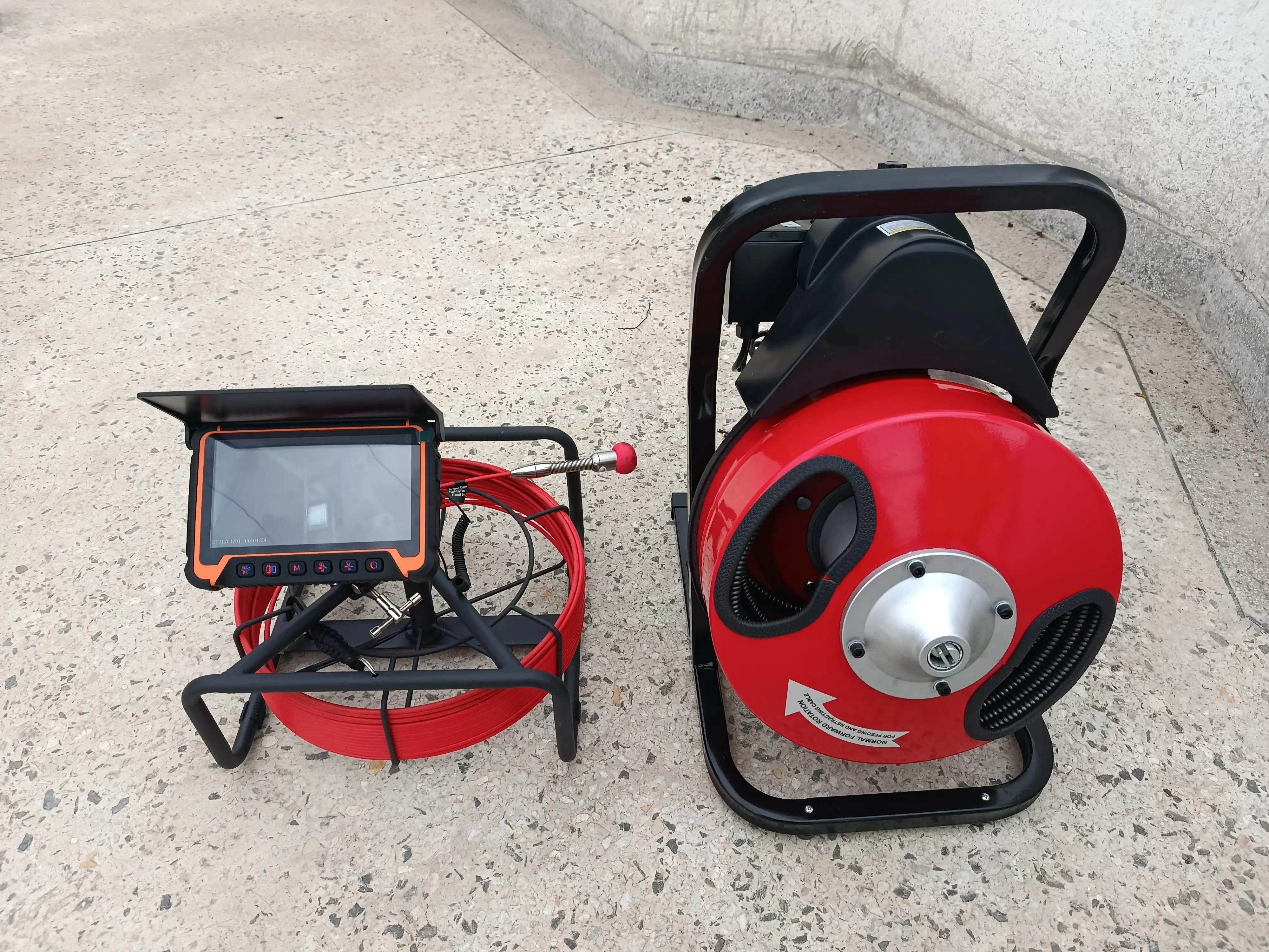 High-resolution sewer inspection monitor
